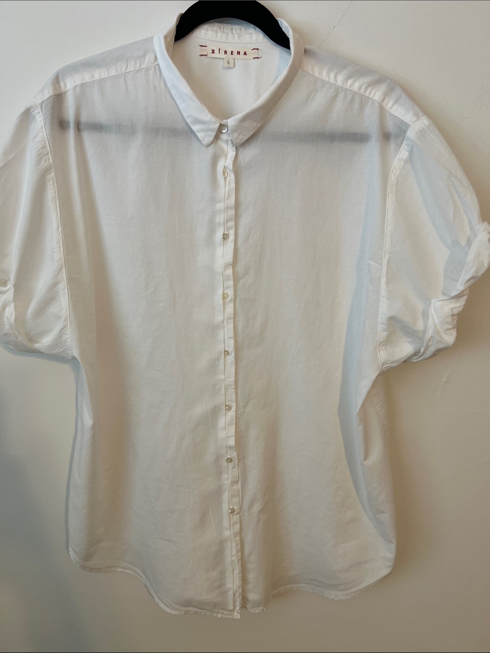 XiRENA White Button-Down Short Sleeve Shirt - Picture 4 of 7
